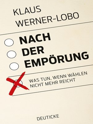 cover image of Nach der Empörung